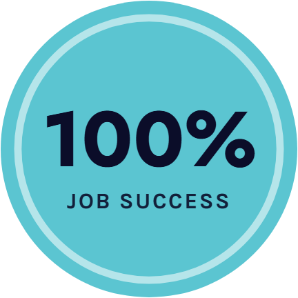 100% Job Success on Upwork as a virtual assistant