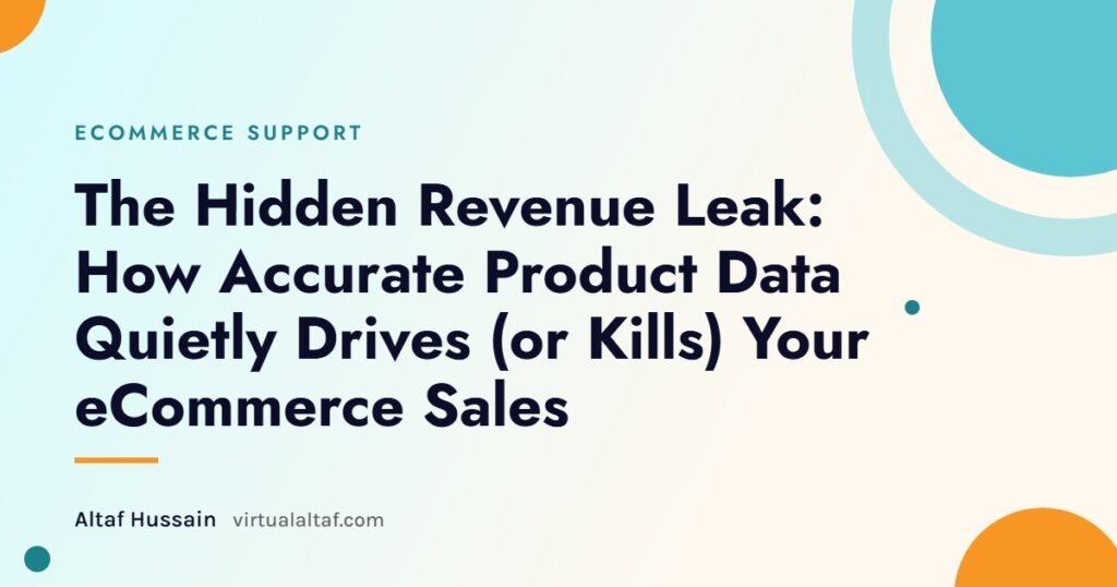 Product data accuracy for eCommerce sales