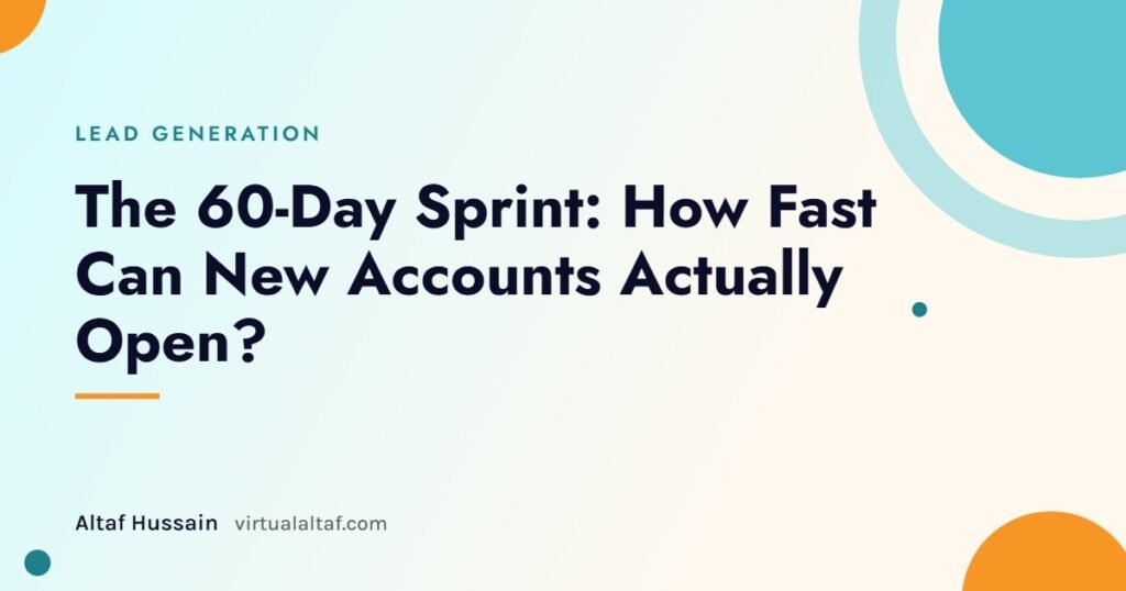 Sales lead generation 60-day sprint